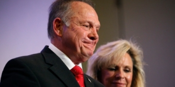 Roy Moore refuses to take questions about allegations, calls claims ‘scurrilous’
