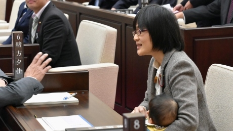 Politician’s baby banned from municipal assembly in Japan