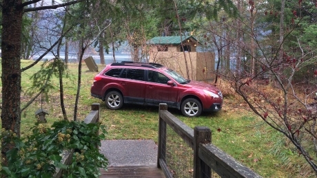 Stink over ‘huge, smelly outhouse’ blocking lakeviews simmers in New Denver B.C.