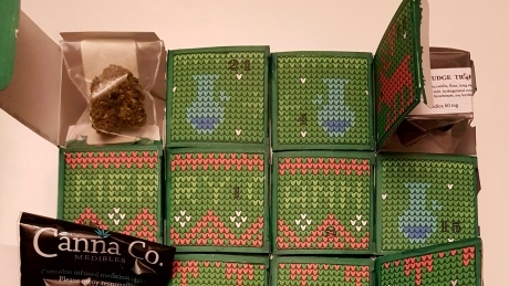 Pot and edible filled advent calendar illegal but police unlikely to crack down