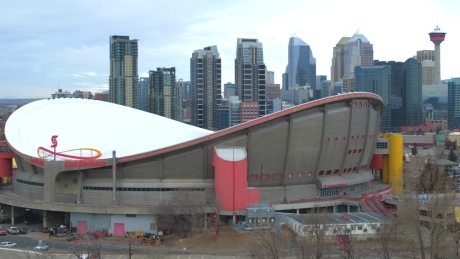 What happens when the Calgary Flames leave the Saddledome