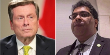 John Tory, Naheed Nenshi trash talk on Twitter ahead of Grey Cup