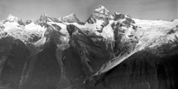 Watch the retreat of glaciers up the Rocky Mountain slopes