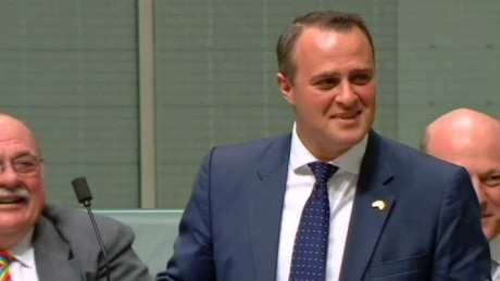 Australian MP proposes to partner during gay marriage debate