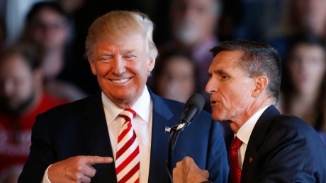 ‘Absolutely no collusion’ says Trump when asked about Michael Flynn plea deal