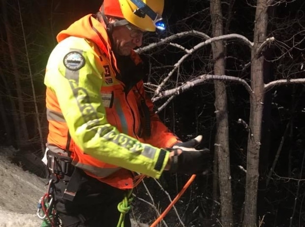 Woman rescued after 14 hours trapped 50 metres down Okanagan embankment