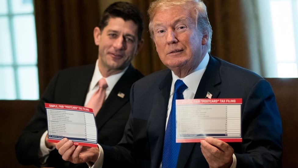 Republican holdouts back tax bill despite $1tn deficit alert