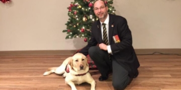 Compassion with a wet nose: 'Sarge' helps veteran heal from trauma