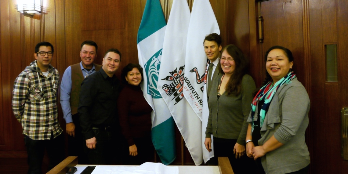 Flags of 3 First Nations permanently installed at Vancouver City Hall