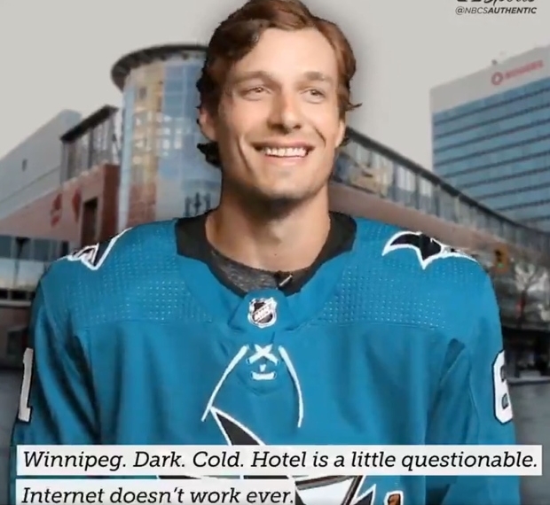 San Jose Sharks players slam 'cold and dark' Winnipeg as worst NHL city to play in