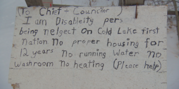Man living in shack on northern Alberta reserve pleads for housing with running water