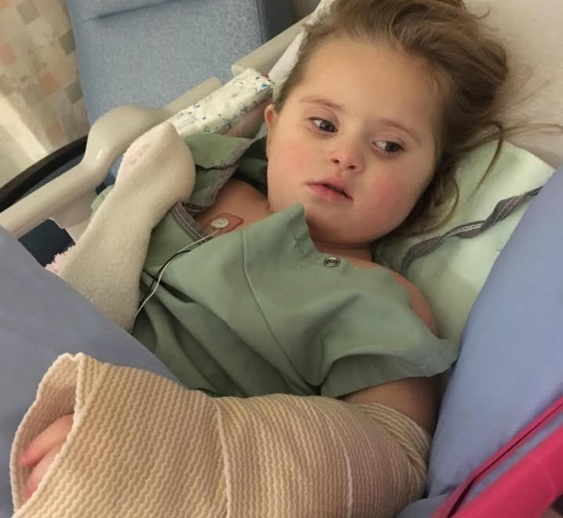 Edmonton girl, 3, suffers serious injury to her hand due to botched IV line, mother says