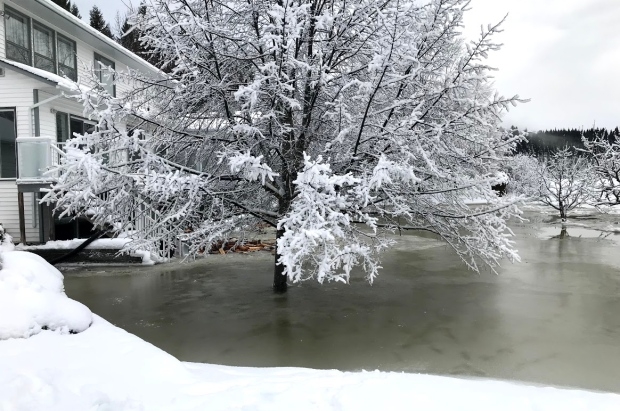 Flooding in Prince George after rise in temperature thaws Nechako River