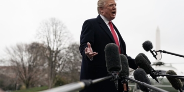 How Trump uses Reagan’s playbook on the White House lawn