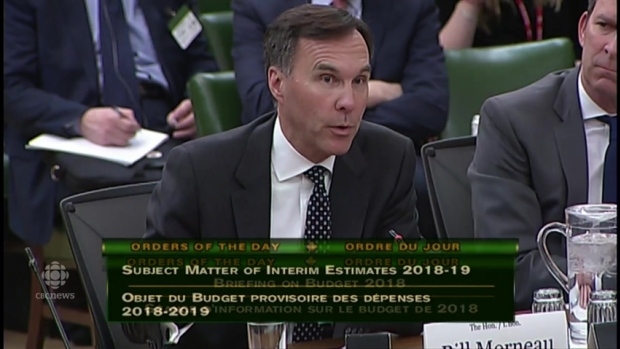 Conservative MPs get into tense, snarky exchange with Morneau at finance committee