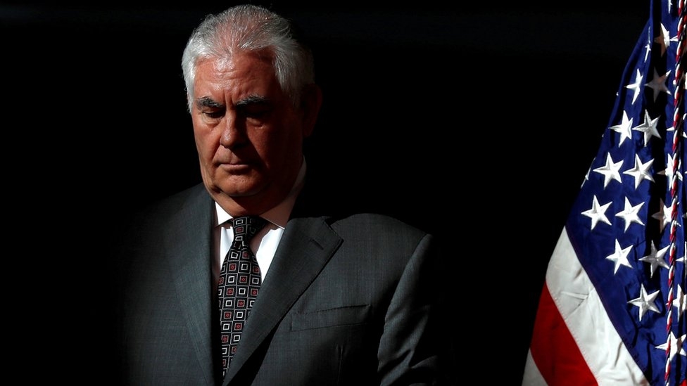 Trump sacks Rex Tillerson as state secretary