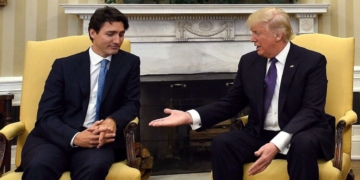 Trump says he made up facts about trade deficit in meeting with Trudeau