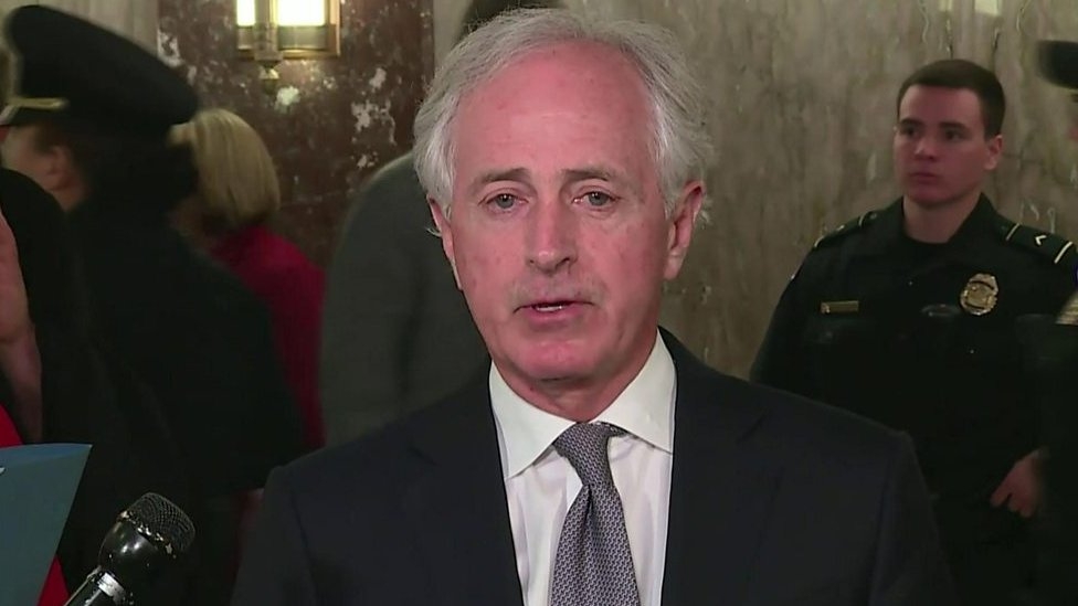 Why is this US senator on verge of tears?