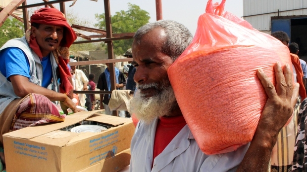 Fire breaks out at World Food Program warehouses in Yemen