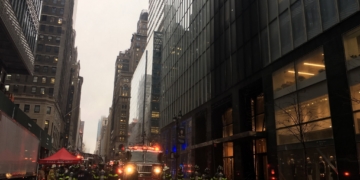 East side, West side: Morning fires reported in Madison Ave. skyscraper and Theater District manhole