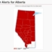 Wind chills of -45 C mean extreme cold warnings for almost all of Alberta