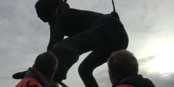 Watch the UK’s largest bronze sculpture arrive in Devon