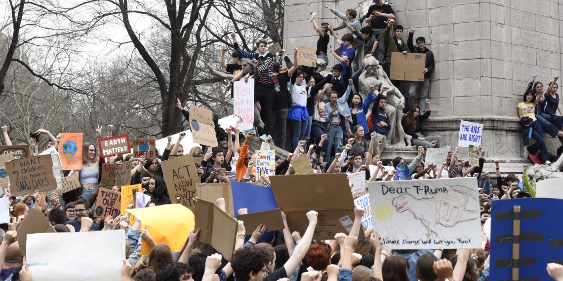Students strike for climate change in New York City — and around the world