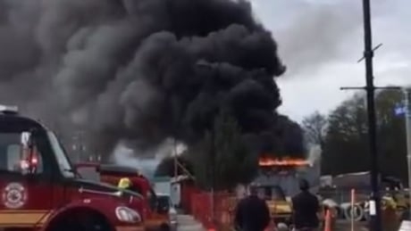 Large fire forces evacuation of parts of Squamish downtown