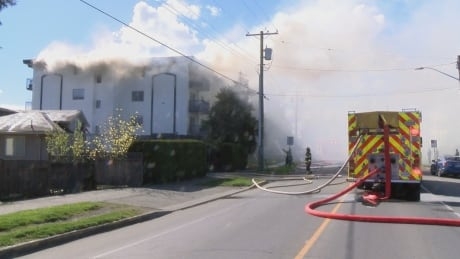 1 person missing, presumed dead, after fire in Esquimalt apartment building