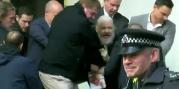 Julian Assange dragged from Ecuadorian embassy