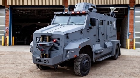 Calgary police unveil new armoured vehicle