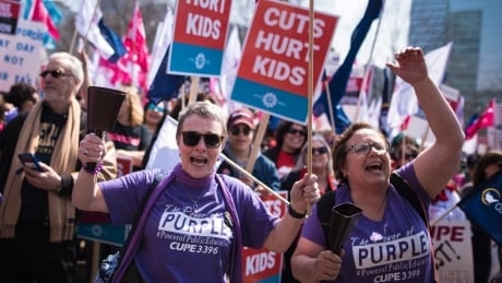 Thousands protest Ontario government’s controversial education changes