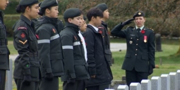 Metro Vancouver army cadets commemorate Battle of Vimy Ridge
