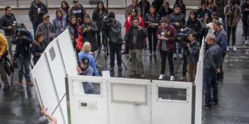 A push to treat homelessness like a natural disaster, on the steps of Seattle City Hall