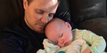 Surrey man lucky to be alive celebrates first Father’s Day with son at home