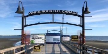 Damaged White Rock pier 100 planks closer to being rebuilt