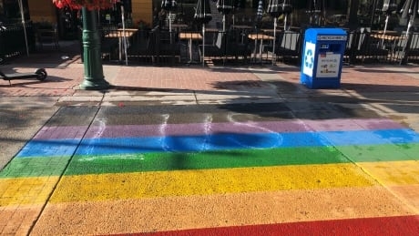 Gay, trans pride flags vandalized on Stephen Avenue in downtown Calgary