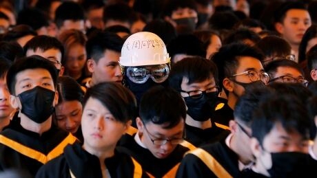 Hong Kong student who fell during weekend protests dies