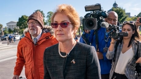 Former U.S. envoy to Ukraine says she was warned she’d been targeted by Trump allies
