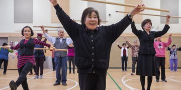 Where Ms. Suki, 86, finds yoga, line dancing and a place to belong