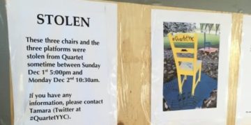 Portions of outdoor piano installation stolen, 1 month after it was vandalized