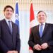 Bill 21, free trade deal top agenda as Trudeau, Legault meet in Montreal