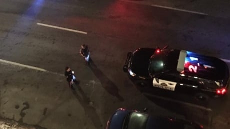 Man’s attempt to ride limo on the outside falls short, police say