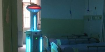 Robots helping to fight coronavirus in Nanjing City, China