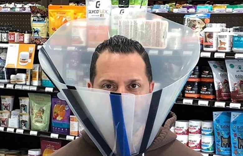 Keep touching your face? Pet store has a solution to prevent coronavirus