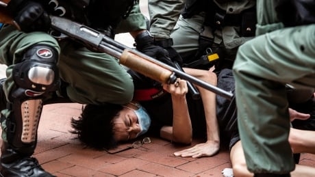 Hong Kong police fire tear gas, water cannon as thousands protest security laws