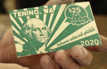 Washington city helps residents, merchants with wooden money
