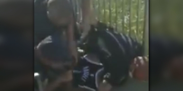 SEE IT: NYPD cops use apparent banned chokehold making arrest on Queens boardwalk (WARNING: graphic language)