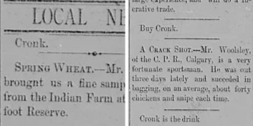 ‘Cronk is the drink’ old newspaper ads capture attention of Calgary researcher and twitterverse