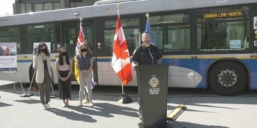 Vancouver students work with transit police on campaign to prevent sexual offences on SkyTrain, buses